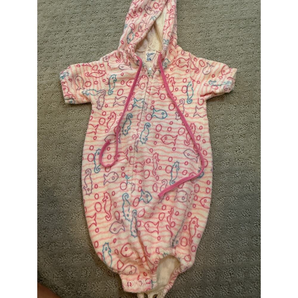 Carters Vintage swim‎ one piece  size 18 months  terrycloth